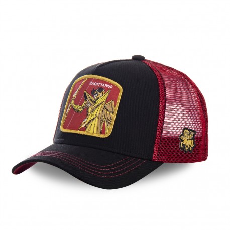 Casquette trucker Capslab Saint Seiya Sagitairus Noir