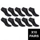 Lot De 10 Paires De Sneackers Homme Noires 40/46