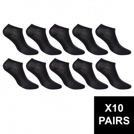 Lot De 10 Paires De Sneackers Homme Noires 40/46