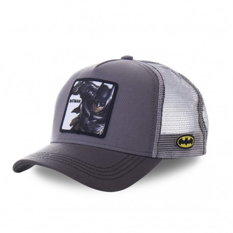casquette trucker Capslab DC Comics Batman Gris