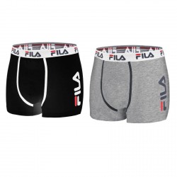 Lot de 2 Boxers coton homme FU5040 Noir et Gris - FI/1BC/FU5040X2/NG 