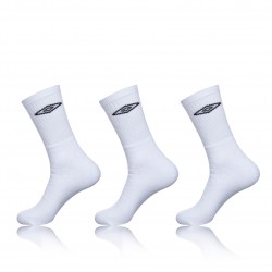 Lot de 3 Chaussettes tennis Umbro homme Blanc