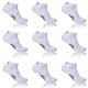 Lot de 9 tiges courtes homme Umbro Blanc - UMB/1/TCGX9/BL