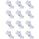 Lot de 12 tiges courtes homme Umbro Blanc - UMB/1/TCGX12/BL 