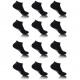  	 Lot de 12 tiges courtes homme Umbro Noir - UMB/1/TCGX12/NR