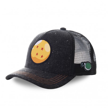 Casquette trucker Capslab Dragon Ball Z Ball Noir