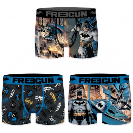 Boxers homme microfibre Packx3 Freegun DC Comics Batman E2