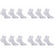 Lot de 12 Paires de Chaussettes Lowcut homme Blanc - DIAD/1LOWX12/9355B 