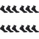 Lot de 12 Paires de Chaussettes Lowcut homme Noir - DIAD/1LOWX12/9355N 