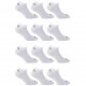 Lot de 12 paires chaussettes tiges courtes Homme Diadora Noires