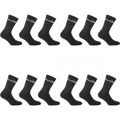 Lot de 12 Paires de Chaussettes Tennis homme Noir - DIAD/1TENX12/9055N 