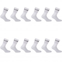 Lot de 12 Paires de Chaussettes Tennis homme Blanc - DIAD/1TENX12/9055B