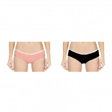 Boxer fille Miss Freegun soft touch Noir et Orange