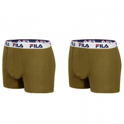 Lot de 2 Boxers homme Coton Fila Kaki