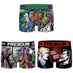 Pack de 3 boxers homme Freegun DC Comics Joker G1