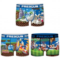 Pack de 3 boxers homme Freegun Sonic G1