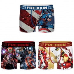Pack de 3 boxers homme Freegun Marvel G1