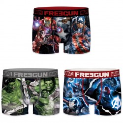 Pack de 3 boxers homme Freegun Marvel G2