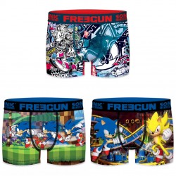 Boxers homme microfibre Packx3 Freegun Sonic E2