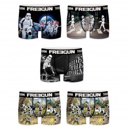 Boxers homme microfibre Packx5 Freegun Star Wars Storm Trooper E3