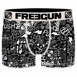 Boxer homme Freegun Dessin Noir