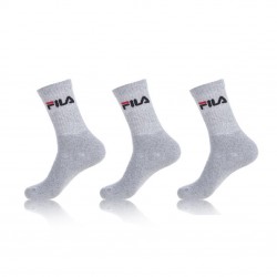 Lot de 3 paires de chaussette tennis Fila Gris