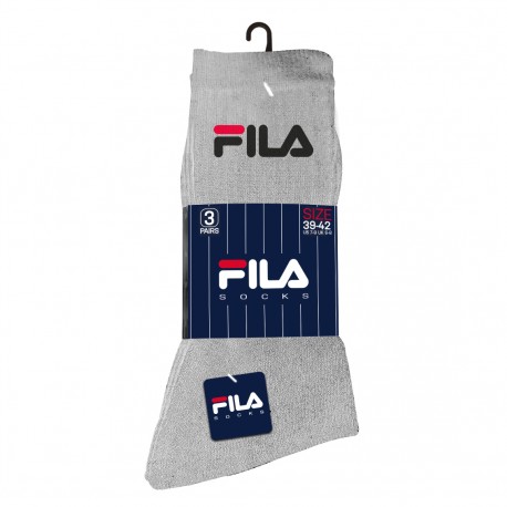 Lot de 3 paires de chaussette tennis Fila Gris
