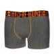 Lot de 2 boxers homme Soft Touch Freegun Gri chiné et Noir