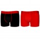 Lot de 2 boxers homme Soft Touch Freegun Rouge et Noir