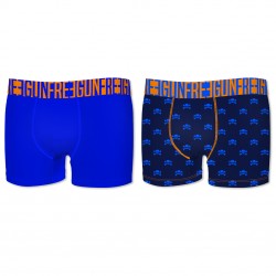 Lot de 2 boxers homme Soft Touch Freegun Bleu