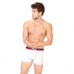 Boxers Coton homme Fila 5020 Blanc