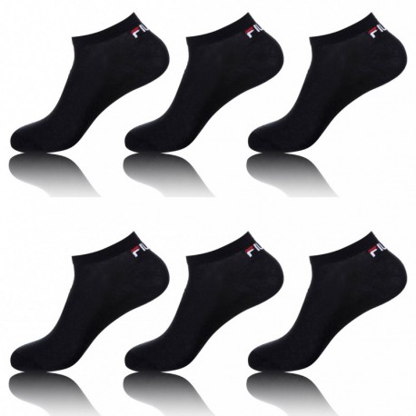 Lot de 6 paires de Tiges courtes homme Fila Noir