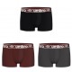 Lot de 3 boxers homme en coton Umbro Noir et Rouge