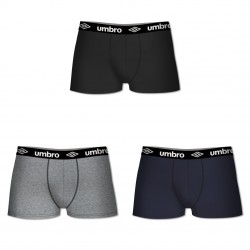 Lot de 3 Boxers Umbro coton homme - UMB/1BCX3/NGM