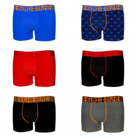 Lot de 6 boxers homme Freegun G1