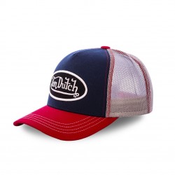 Casquette baseball Von Dutch Colors Tricolore Rouge, Noir, Blanc