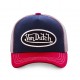 Casquette baseball Von Dutch Colors Tricolore Rouge, Noir, Blanc
