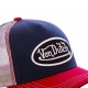 Casquette baseball Von Dutch Colors Tricolore Rouge, Noir, Blanc
