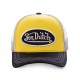 Casquette baseball Von Dutch Colors Tricolore Gris, Jaune, Blanc