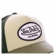 Casquette baseball Von Dutch Jacks Marron Ecusson Blanc