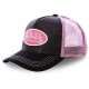 Casquette trucker Von Dutch Flakes Noir et Rose