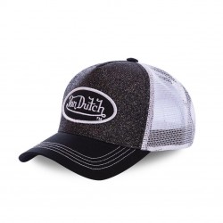 Casquette trucker Von Dutch Flakes Noir et Blanc