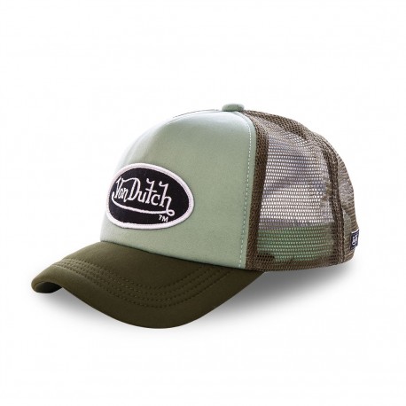 Casquette trucker Von Dutch Fao-M  Vert Kaki