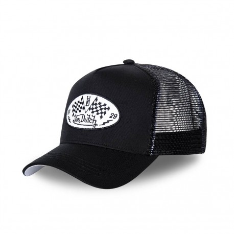 Casquette trucker Von Dutch Damier Noir