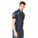 Chemise manches courtes homme Von Dutch Paul Bleu Foncé