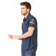 Chemise manches courtes homme Von Dutch Paul Bleu Foncé