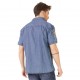 Chemise manches courtes homme Von Dutch Paul Bleu Denim