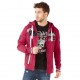 Sweat à capuche zippé homme Von Dutch Olympus Rouge