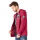 Sweat à capuche zippé homme Von Dutch Olympus Rouge