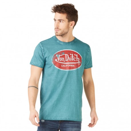 T-shirt homme Von Dutch Aaron'19 Bleu Indigo
